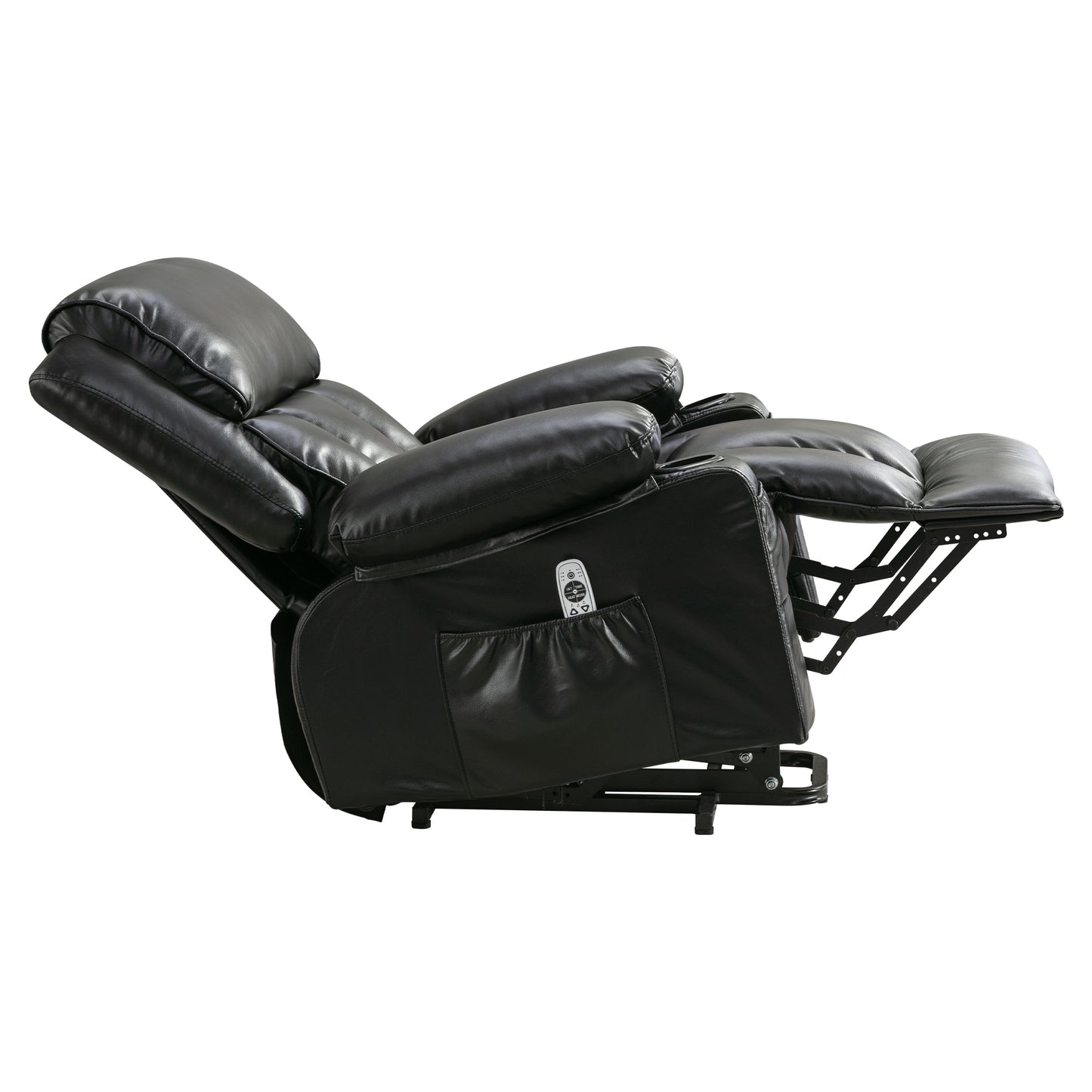 ComfortEase Ultra: The Ultimate Lift & Wellness Recliner with Heat, Massage, and Smart Features: BLACK