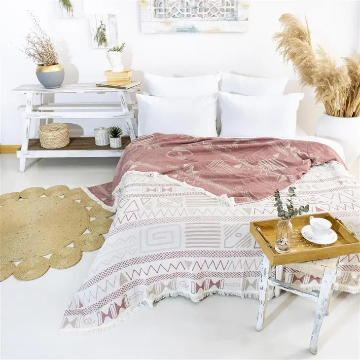 Muslin Organic Cotton Otantice Bedspread Blanket