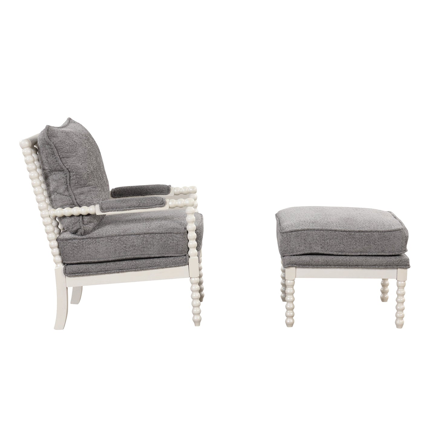 Bungalow Rose Upholstered Armchair- Grey