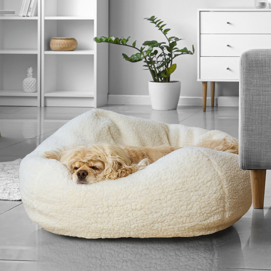 Sherpa Puff Ball® Pillow Bed For Dogs and Cats