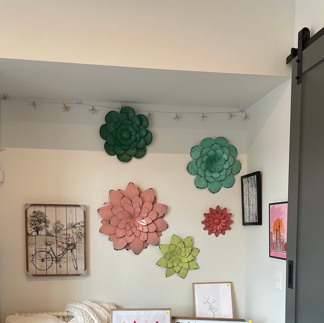 Metal Wall Flowers