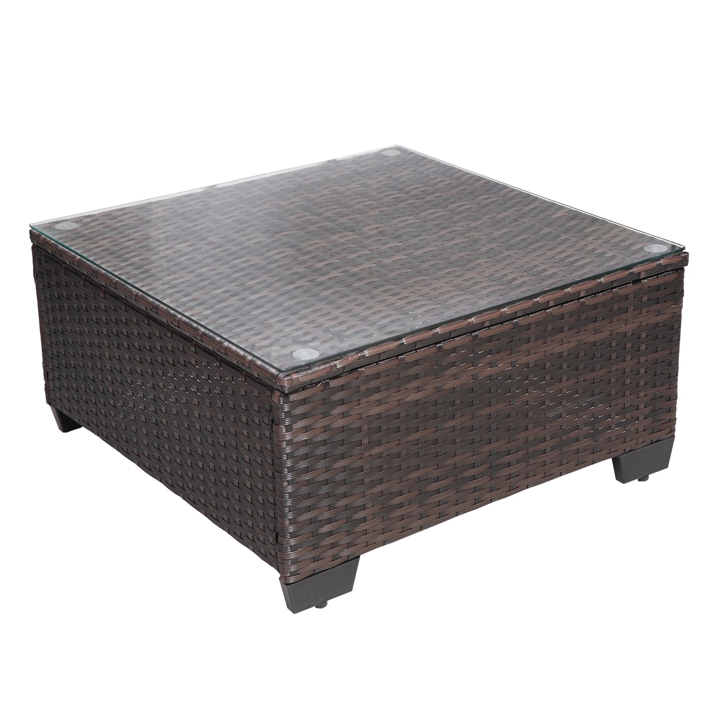 Modern 7-Piece PE Rattan Wicker Patio Furniture Set