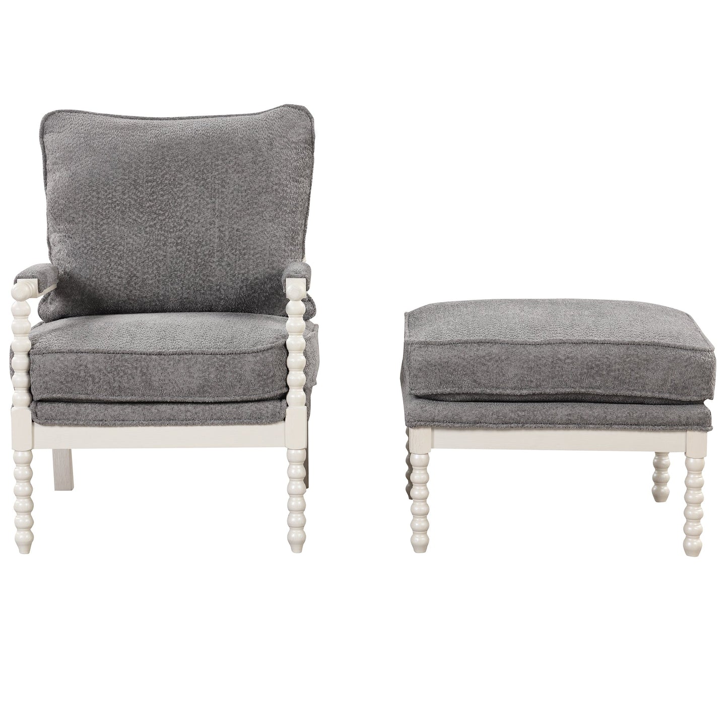 Bungalow Rose Upholstered Armchair- Grey