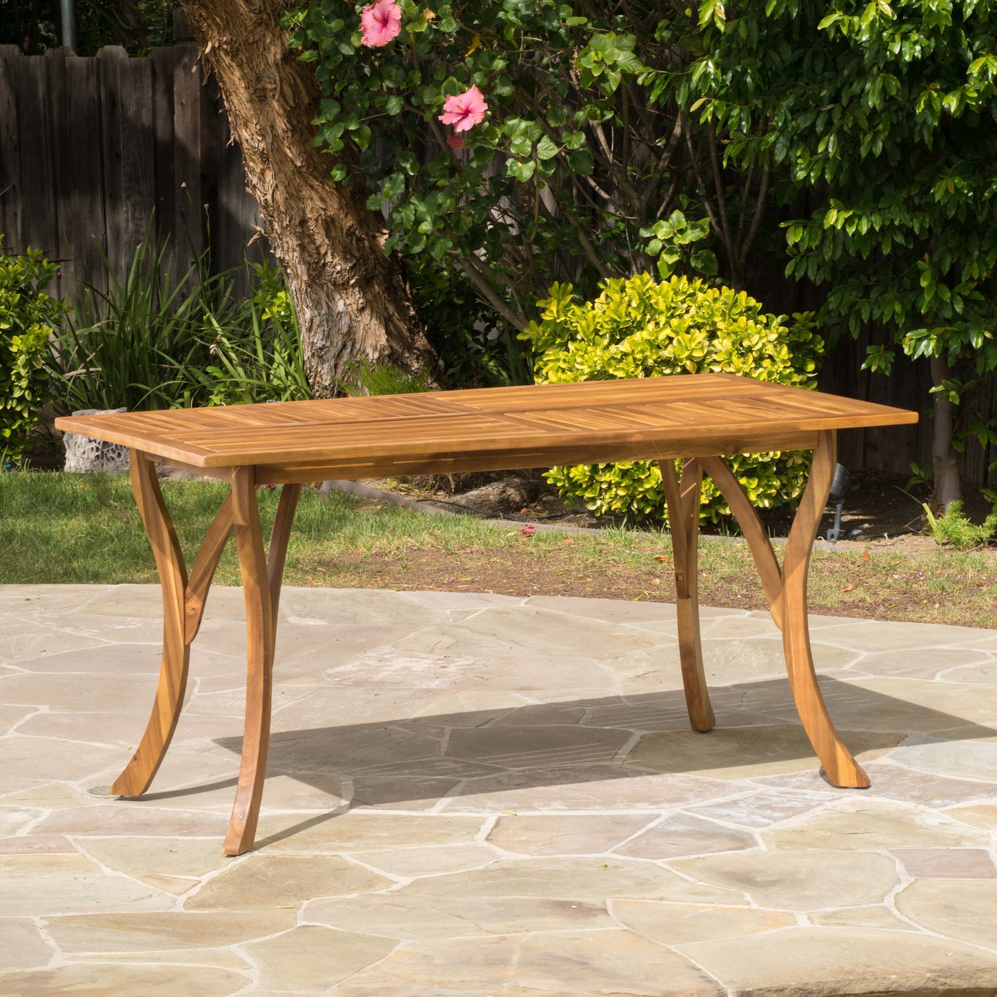 Teak Acacia Wood Outdoor Dining Table