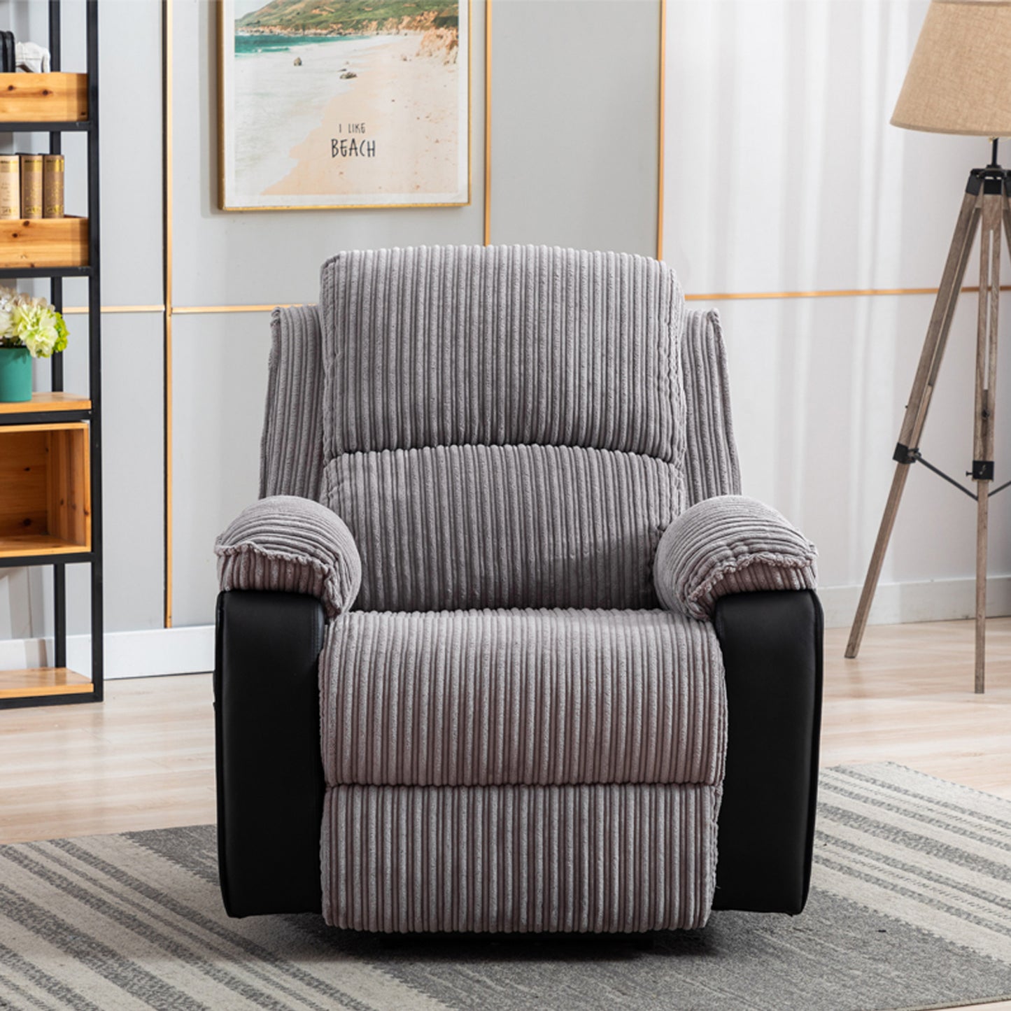 LuxeLounge Electric Recliner: Plush Comfort with Smart Control