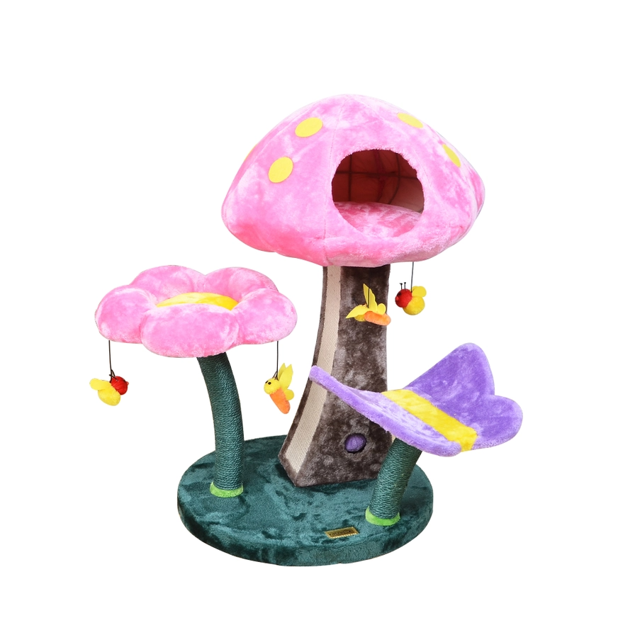 Wonderland Mushroom Cat Tree