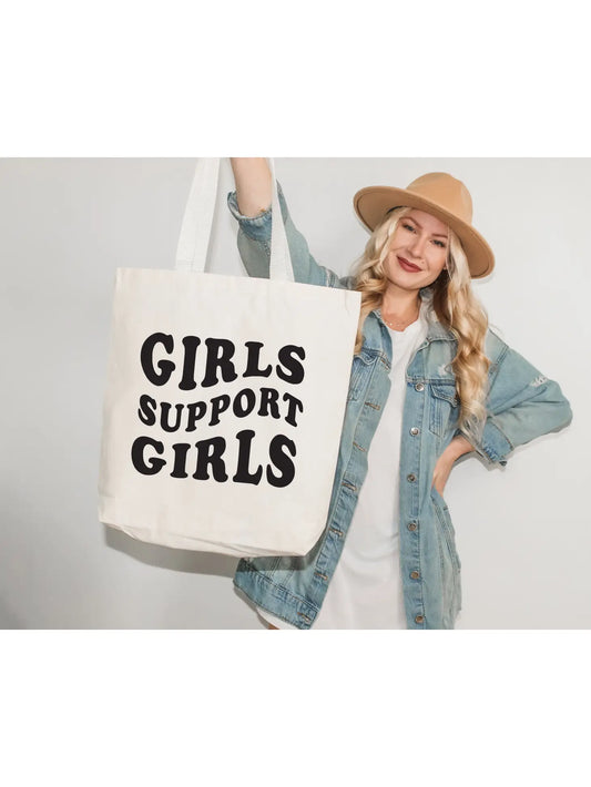 Girls Support Girls, Women Empowerment Tote Bag