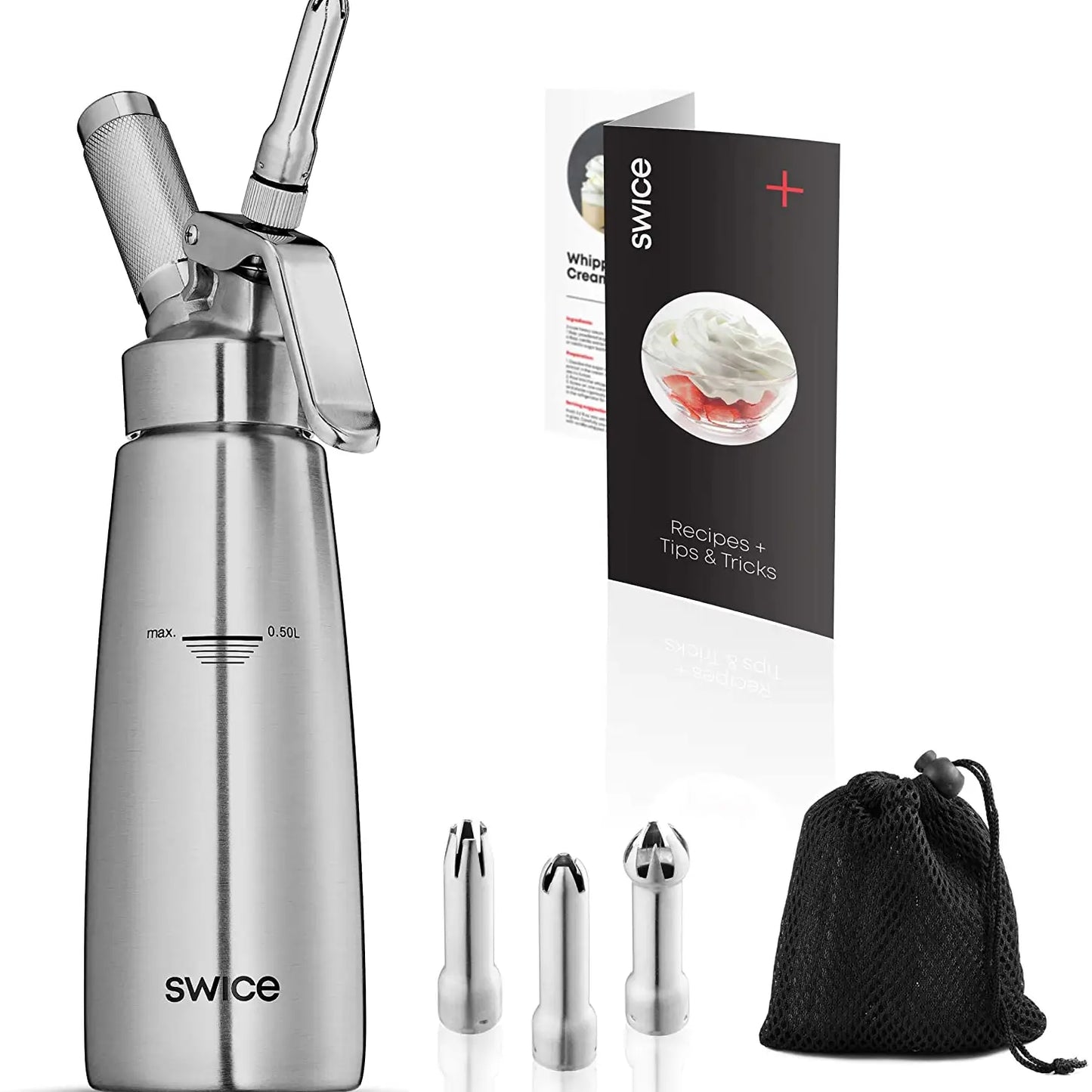 Whipped Cream Dispenser with Recipe Booklet