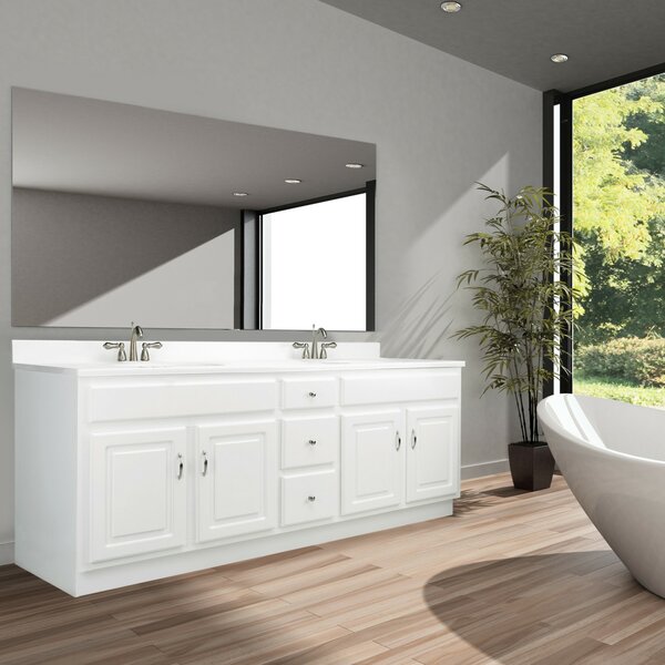 Searle 72'' Double Bathroom Vanity Base Only in White 🎈Treasure Steal🎈 🎈