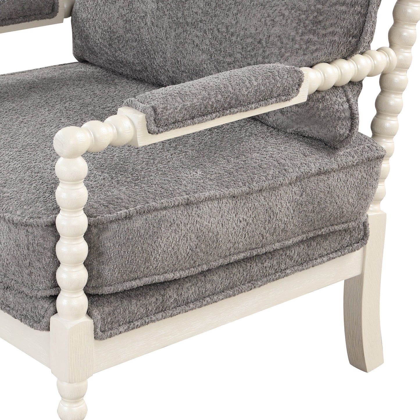 Bungalow Rose Upholstered Armchair- Grey