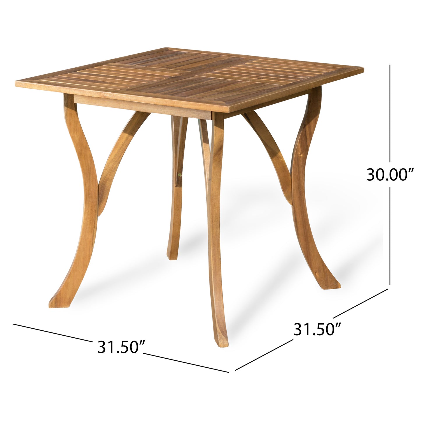 Teak Acacia Wood Outdoor Table