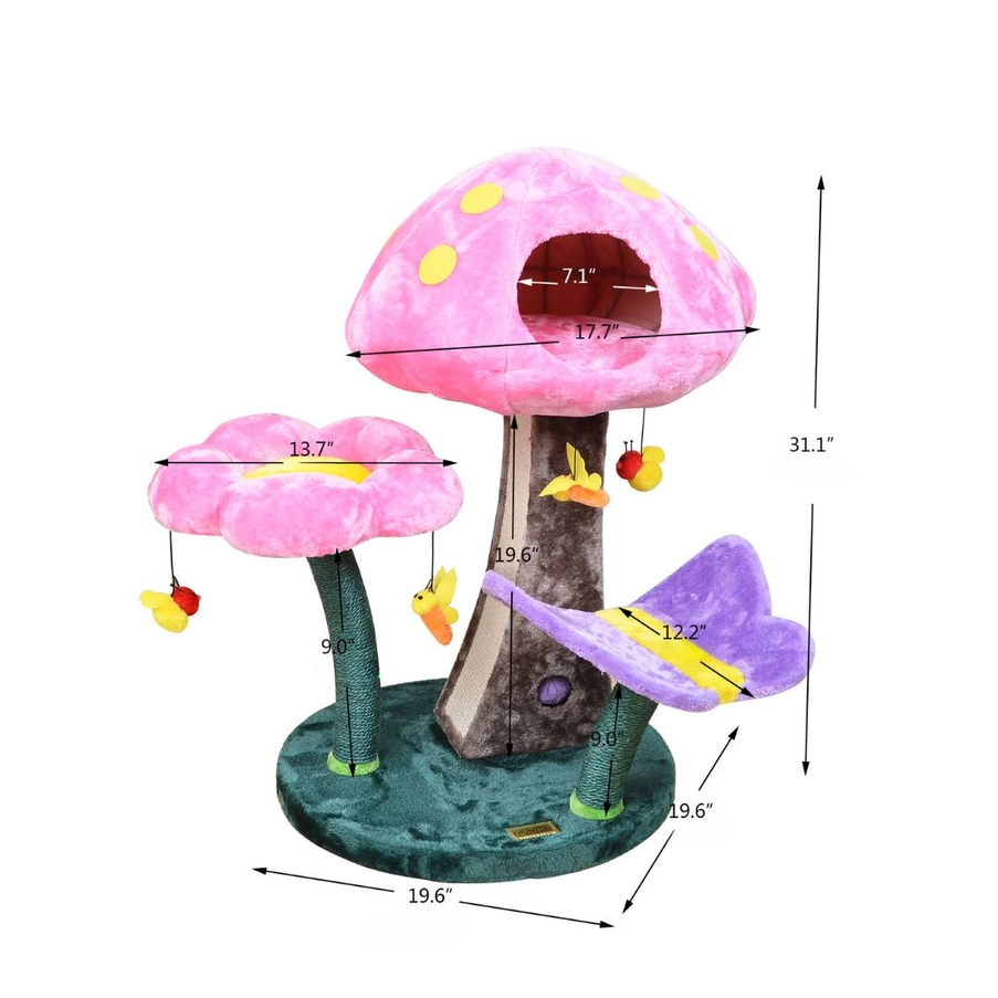 Wonderland Mushroom Cat Tree