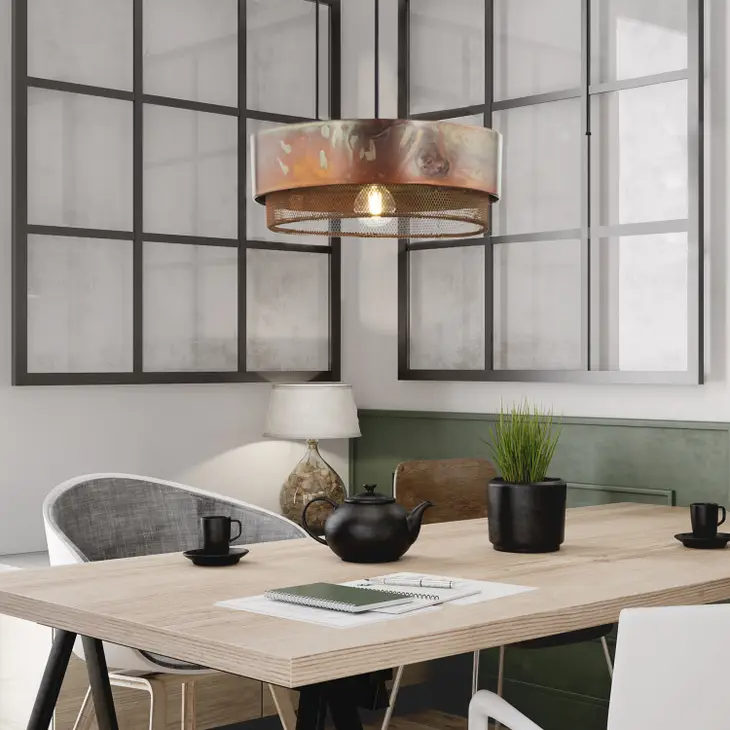 12"W Melinda Copper Pendant Light ( 8 available)