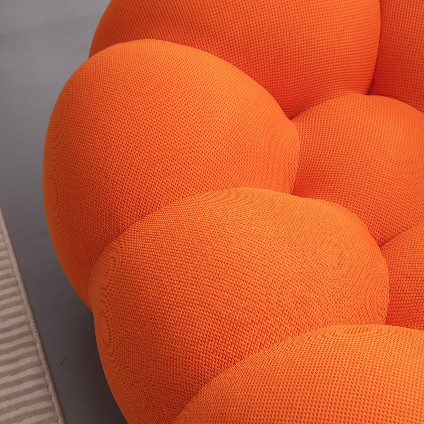 Modern Bubble Floor Chair- Orange