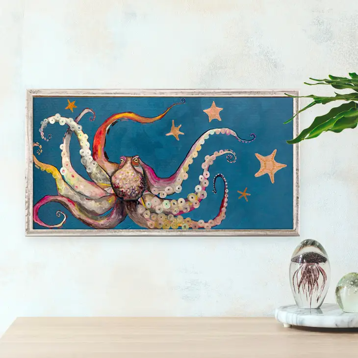 Octopus and Starfish By Eli Halpin Mini Framed Canvas