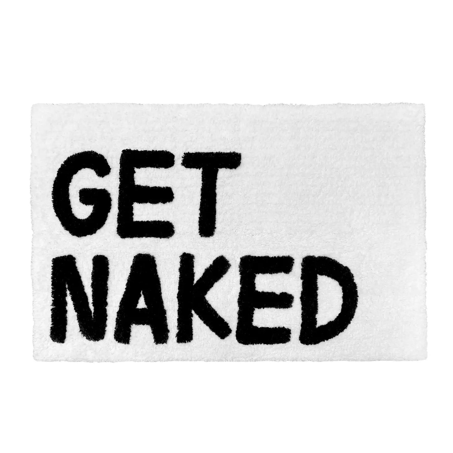 Get Naked Bath Mat - Non Slip Slogan Bathroom Rug
