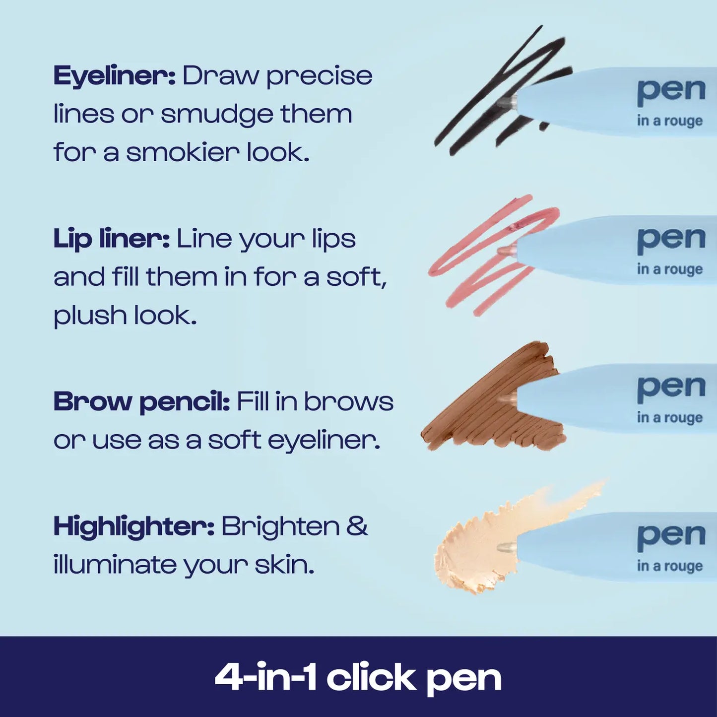 Pen Pal - 4-in-1 Makeup Touch Up Pen