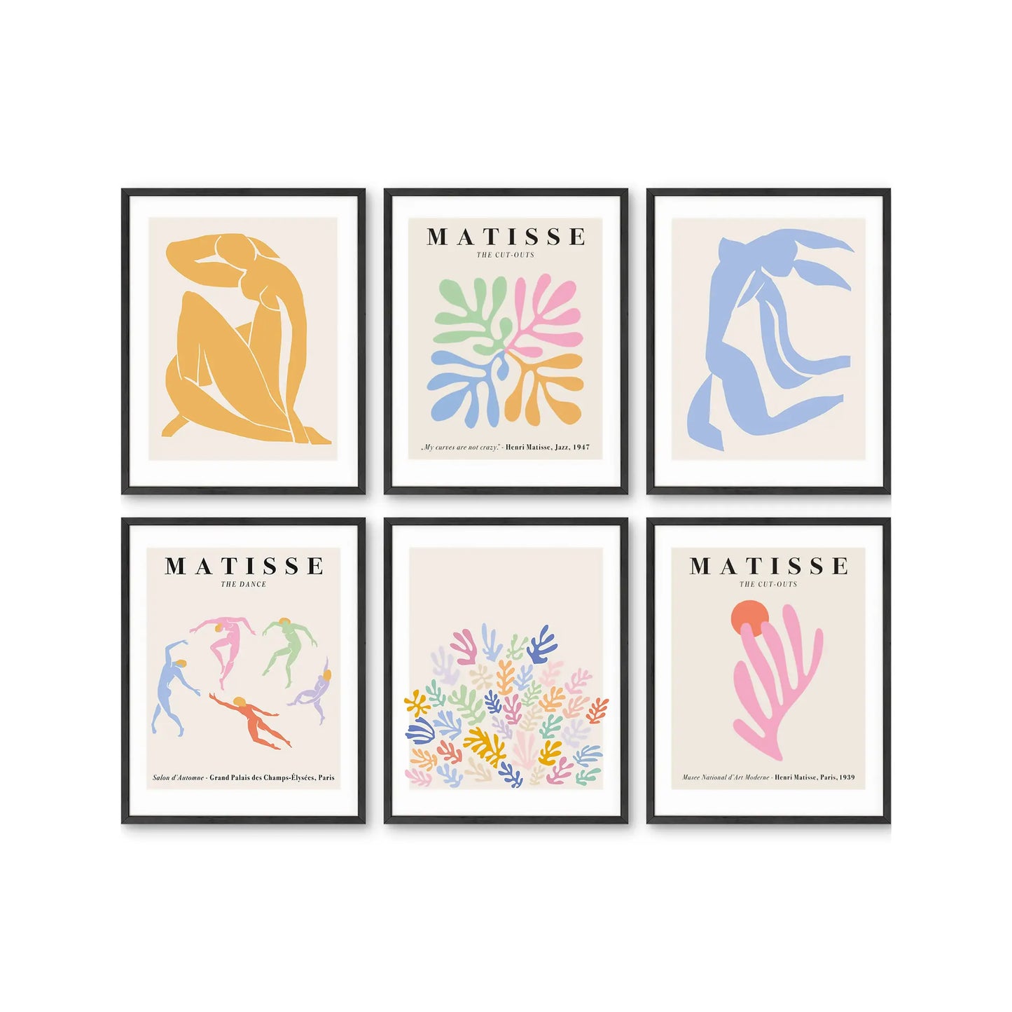 Unframed Pastel Matisse Set 11x14