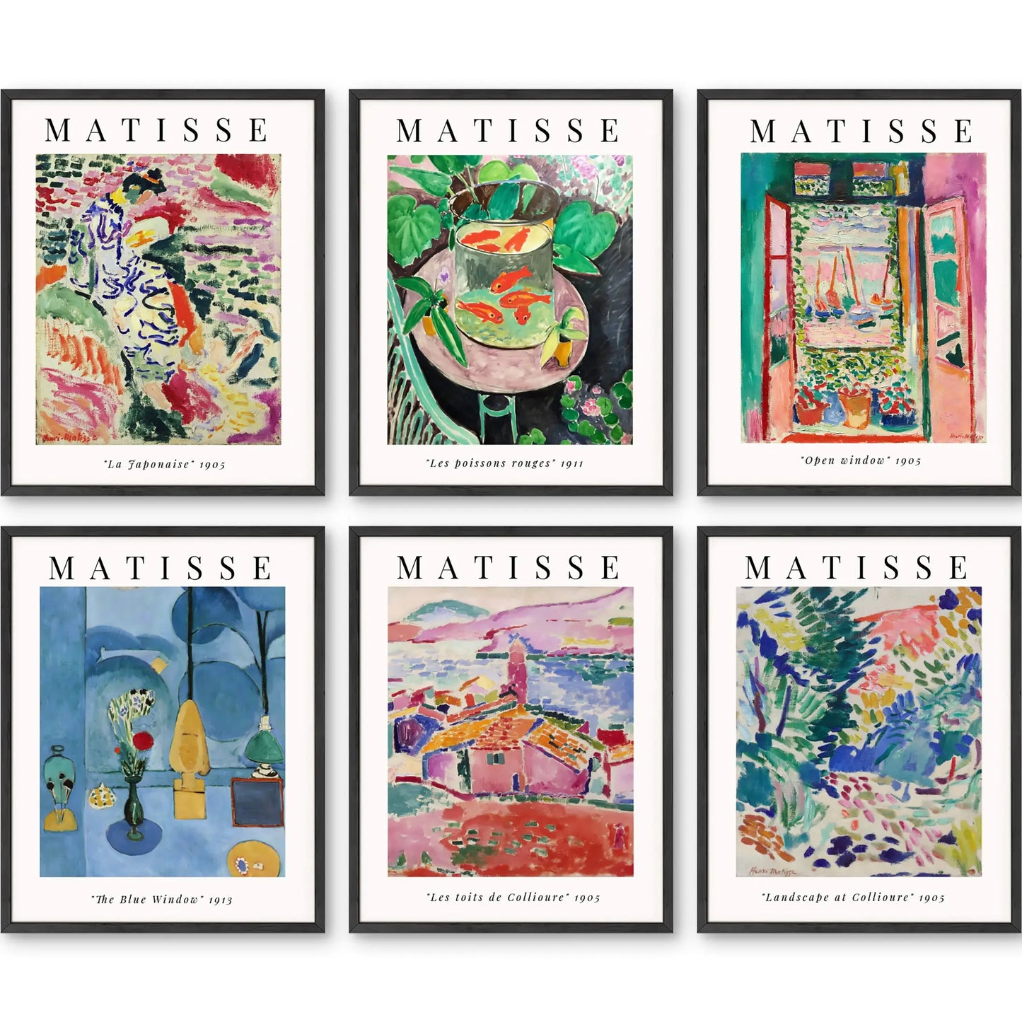 Unframed Henri Matisse Set 11x14