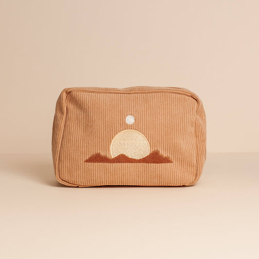 Corduroy Makeup Bag in Pink