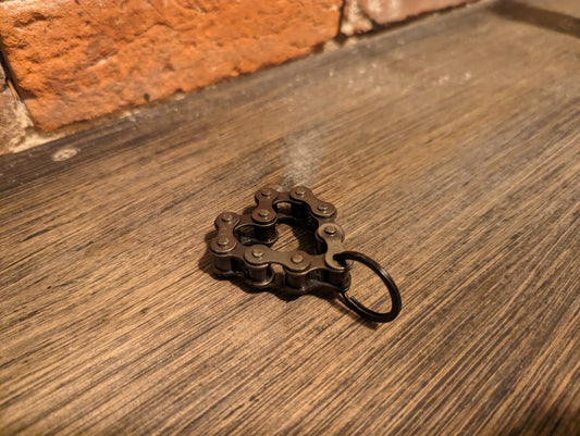 Locally Handmade Chain Heart Keychain
